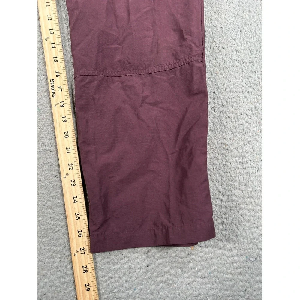 Bronze 56k Hard‎ Wear Pants Mens XL Red Baggy Nylon Cargo Track Pants